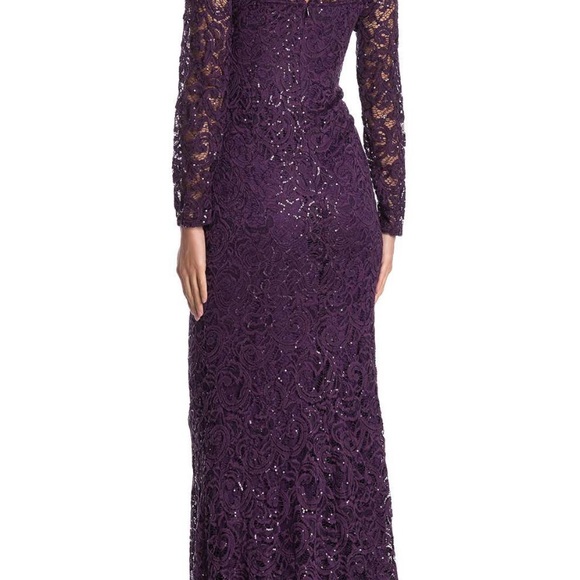 Dresses & Skirts - Long sleeve purple gown
